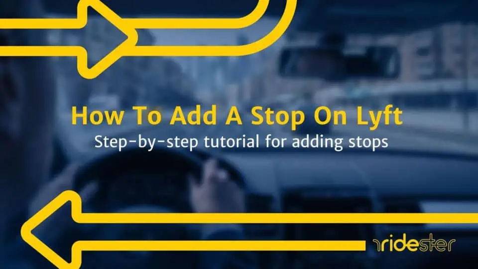 vector graphic showing how to add a stop on lyft rides