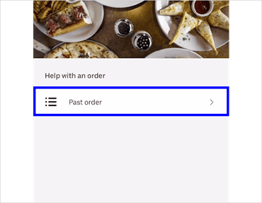 pictures of step-by-step tutorial about how to cancel an Uber Eats order via the app