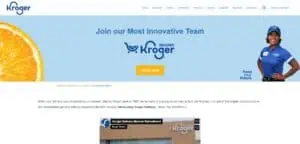 a screenshot of the Kroger delivery driver homepage