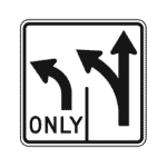 lane use control sign