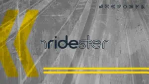 vector graphic showing a generic ridester logo image against a background for posts without featured images