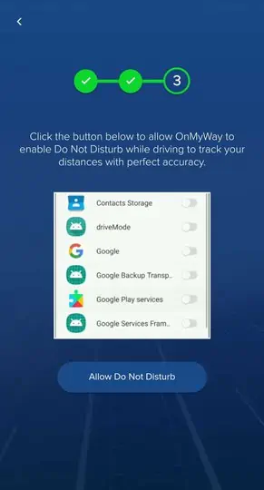 screenshot of the process of how to download the onmyway app
