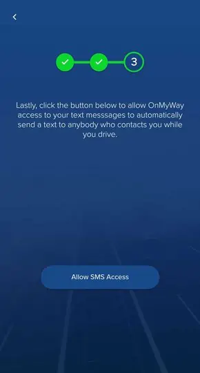 screenshot of the process of how to download the onmyway app