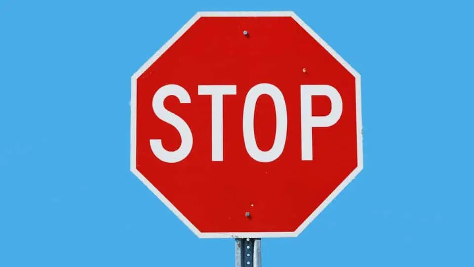 image showing a stop sign on a pole