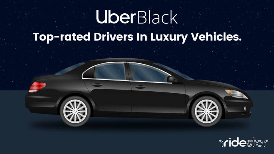 vector graphic showing an uber black driver vehicle
