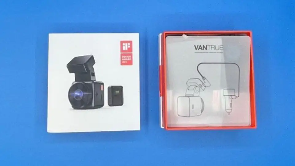 Vantrue 2.5K WiFi Mini Dash Cam with GPS and Speed, Voice Control