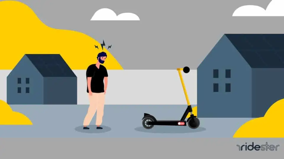 vector graphic for post about why does my electric scooter keep turning off