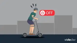 vector graphic showing an illustration of why does my electric scooter not turn on