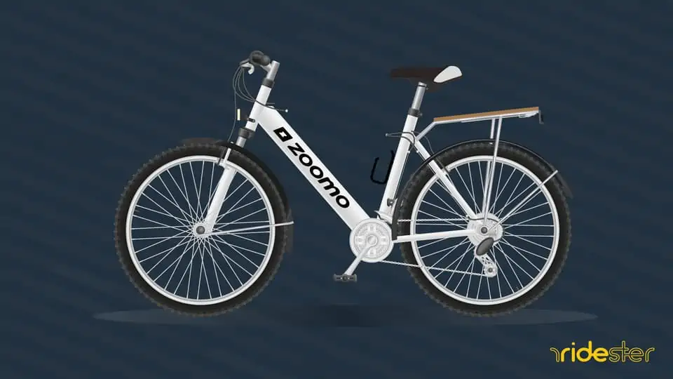 vector graphic showing a zoomo bike against a blank background
